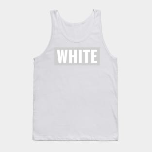 White text simple classic typography Tank Top